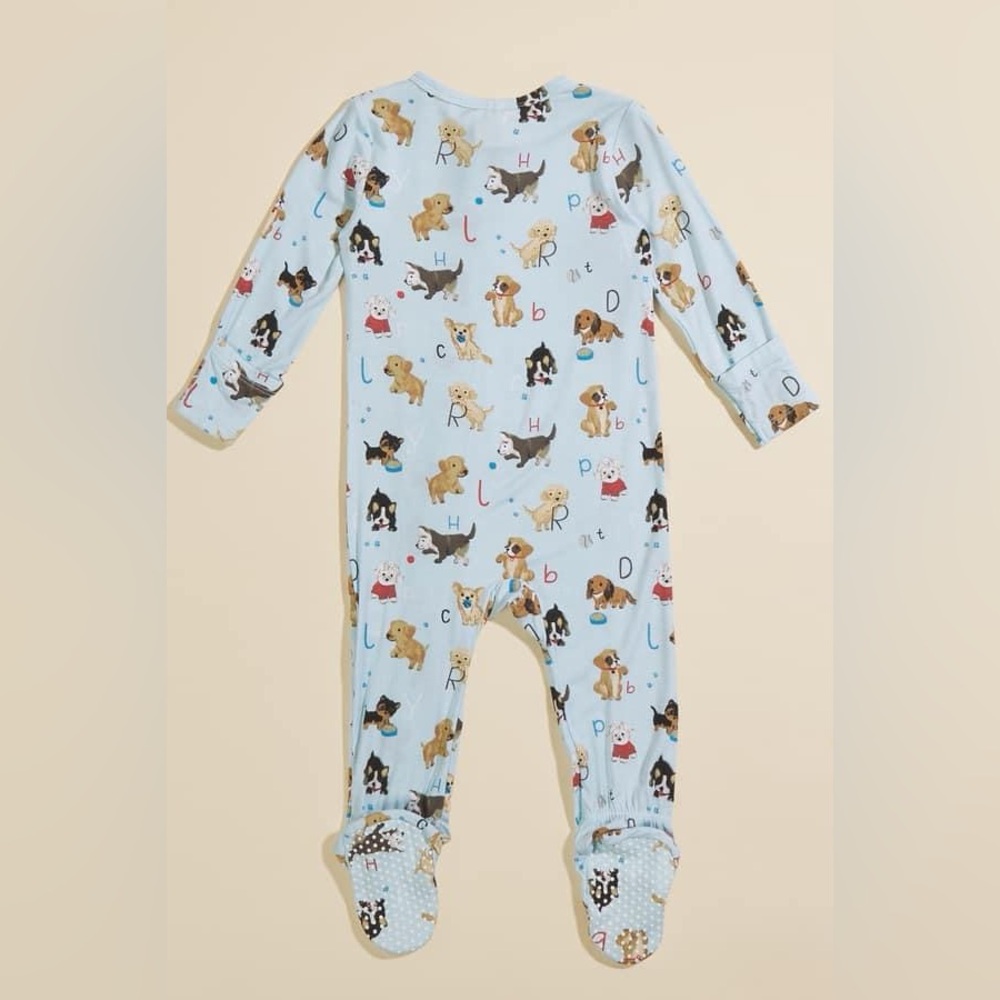 ABC Dog Bamboo Footie